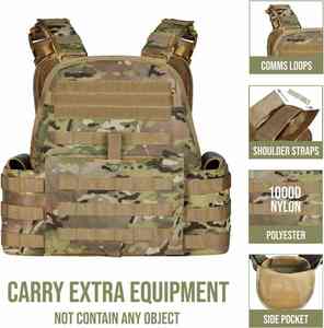 <b>Functional</b> Tactical Vest <b>Outdoor</b> Clothing for Men Adjustable Fit with Multi Pocket Storage Custom <b>Fabric</b> Factory Production - Product Image 2