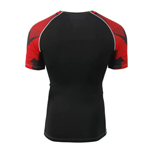 OEM Custom Made Unisex Jiu Jitsu MMA Rashguard Compression Long Sleeve UPF50+ Quick Dry Breathable One Piece <b>Swim</b> <b>T</b>-<b>shirt</b> Summer - Product Image 3