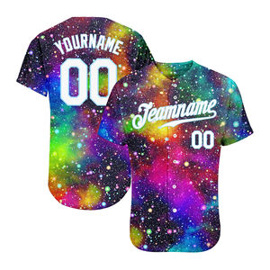 Meilleures ventes Uniformes de baseball pour jeunes hommes Polyester sublimé Jersey de baseball cousu avec nom et numéro de l'équipe - Product Image 1