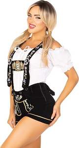Tenue traditionnelle en cuir brodée bavaroise Oktoberfest pour hommes vêtements commandes de costumes en gros et personnalisés - Product Image 2