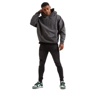 Unisex Polyester/Cotton French Terry <b>Thick</b> <b>Fleece</b> Eco-Friendly Quick Dry Winter Pullover Hoodie Plain Blank Custom for Selling - Product Image 5