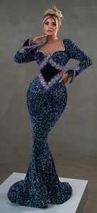 Rajgadhia exporte taille personnalisée couleur robe de soirée 116 plein perlé travail manuel taille naturelle pour les fêtes de mariage quantité minimale de commande 5 pièces - Product Image 3