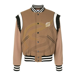 Streetwear en laine avec service personnalisé OEM Veste de baseball d'hiver de haute qualité, entièrement personnalisable Veste d'hiver grande taille pour hommes - Product Image 2