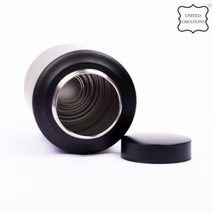 Urne funéraire en acier inoxydable étanche à l'air de couleur noire imprimée en ligne pour les cendres - Product Image 3