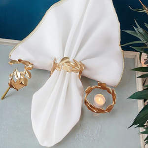 Elegante Anillo de Mesa de Metal para Recepciones de Boda, Cenas, Fiestas en Casa y Presentaciones de Mesa en Eventos Festivos a Precio de Mayoreo - Product Image 5