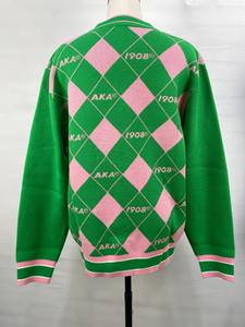 Para AKA, cárdigan informal de invierno con patrón Floral y cuello en V para mujer, suéteres de talla grande de estilo Vintage cómodos y a la moda - Product Image 5