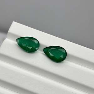 ลูกแพร์10 CT เจียระไนแบบมรกตธรรมชาติอัญมณีหลวมสำหรับทำเครื่องประดับสุดหรูจากผู้ผลิตอินเดีย - Product Image 3