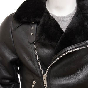 Vestes en cuir pour hommes de style streetwear, 100% qualité, séchage rapide et matière teinte unie, veste d'hiver - Product Image 3