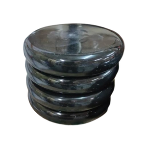 Magnifiques bases de lampes à sel en marbre noir en vrac, tailles personnalisées, base de lampe à sel de l'Himalaya en marbre, base de lampe à sel polie - Product Image 1