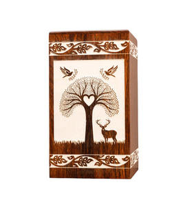 Urnas de cremación de madera hechas a mano modernas, urnas funerarias decorativas para hombre y mujer a bajo precio - Product Image 1