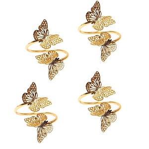 Porte-serviette unique en forme de papillon pour table de luxe, fêtes de mariage, hôtel, salle à manger, design artistique indien - Product Image 3