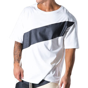 Camiseta de gran tamaño de diseñadores más nuevos al por mayor, camiseta en blanco de media manga baja MOQ, camisetas de hombre recién llegadas - Product Image 2