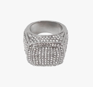 เครื่องประดับฮิปฮอปคุณภาพเยี่ยมปรับแต่งได้ แหวนเงินแท้ 925 ประดับเพชรโมอิสซาไนต์ VVS สำหรับงานแต่งงานและงานปาร์ตี้สำหรับทุกเพศ - Product Image 1