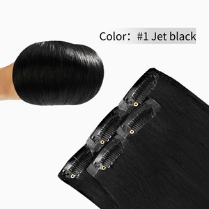 14-28 pulgadas <span class=keywords><strong>Remy</strong></span> doble dibujado Clip de cabello humano en extensiones para mujeres marrón oscuro 8 o 10 piezas Clip en 100% extensiones de cabello humano - Product Image 6