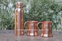Vaso de Cobre Puro, Sin Plomo, Ecológico, Hecho a Mano, Clásico para Cócteles, Personalizable, de la Mejor Calidad, Apto para Lavavajillas