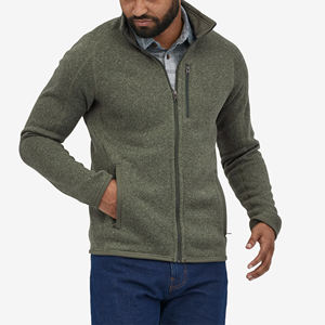 Chaqueta de Forro Polar para Hombre, Invierno, Casual, Color Sólido, Mangas Largas, Transpirable, Resistente al Viento, Ecológica, Antibacteriana, con Cierre - Product Image 1