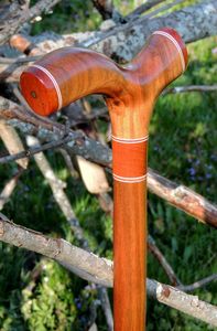 BALANCE Price Canne en bois réglable avec plusieurs nœuds Bâton de marche en bois solide pour les aînés par Standard International - Product Image 5