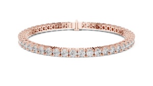 สร้อยข้อมือเทนนิสทองคำแท้ 14K ประดับเพชรธรรมชาติทรงกลมเจียระไนแบบบริลเลียนท์ ได้รับการรับรองจาก IGI น้ำหนัก 14 กรัม ของขวัญสุดหรูสำหรับเธอ - Product Image 6