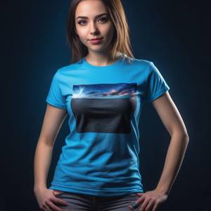 T-shirt col rond à manches courtes pour femme, de haute qualité, à la mode, nouveau design personnalisé, été 2023 - Product Image 1