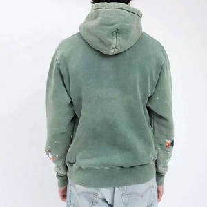 Haute Qualité 500 GSM Coton Épais Blanc Plaine Lourd Surdimensionné Hoodies No String Unisexe Logo Personnalisé Plus La Taille Hommes Hoodies - Product Image 5