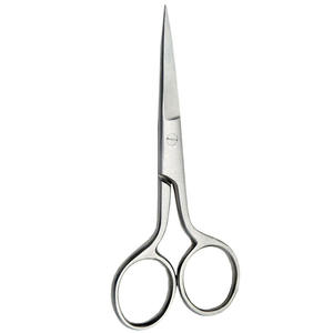Sharp Blade Mustache Hair Cutting <b>Scissor</b> 4.5 Inch Finish Polish German Steel Straight Razor <b>Beard</b> Hair Cutting <b>Scissor</b> - Product Image 5