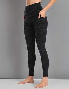 Venta directa de fábrica, mallas de algodón 100% para mujer con estampado de sublimación transpirable, ropa de gimnasio para mujer con logotipo de cintura media - Product Image 1