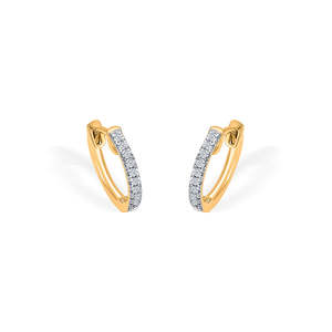 Ensemble de boucles d'oreilles créoles et huggies plaquées or avec perles géométriques pour femme – Cadeau tendance pour fête et mariage - Product Image 4