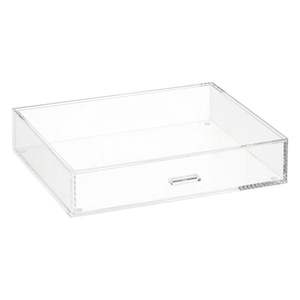 Plateau de service moderne de luxe en acrylique laqué, transparent, en plastique, pour aliments et vaisselle, portable, compatible lave-vaisselle, pour cuisine et bar - Product Image 2
