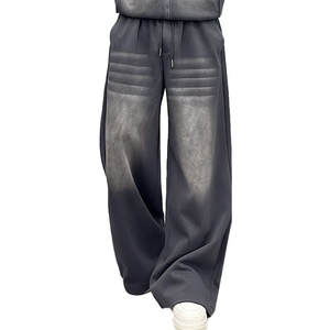 Survêtement délavé à l'acide Survêtements de sport Sweat à capuche épais zippé et survêtement Ensemble Survêtement personnalisé pour hommes - Product Image 6