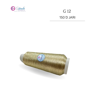 Jari en polyester haute ténacité 150D avec fil métallique brodé de flore brodé de type Lurex S et ST - Product Image 3