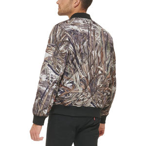 Veste d'hiver en cuir matelassé pour hommes avec col montant coupe-vent chauffant en nylon à coque rembourrée design à la mode en gros - Product Image 2