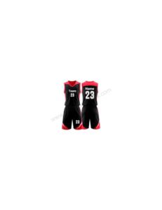 Sublimación completa Reversible Color Granate Logotipo personalizado Transpirable Tallas grandes Secado rápido 100% Poliéster Conjunto de camiseta de baloncesto para hombre - Product Image 6