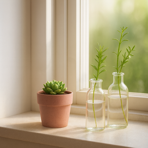 Umweltfreundliche Reishülsen-Mini-Pflanzentöpfe mit Untersetzer und Drainageloch im Modernen Design für Innen-/Außenbereich und Gartendekoration - Product Image 4