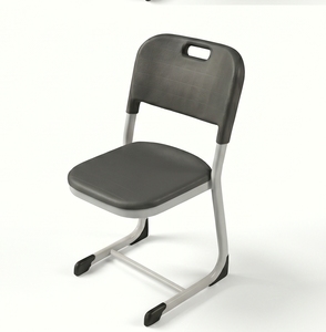 Escritorio Escolar Moderno ARSU con Silla Negra y Tablero de Madera Blanca, Estructura de Plástico Resistente, Garantía de 2 Años para Uso en el Aula - Product Image 2