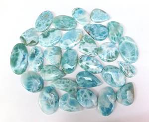Top Qualité Larimar Lot Naturel Larimar Cabochon En Gros Gemstonse Dominicain Larimar Gemstone Lot Superbe Look Et Forme Gemmes - Product Image 4