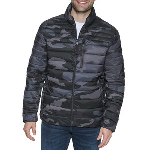 Men's XL Size Winter Bubble <b>Jacket</b> 100% Breathable and Windproof Custom Printed Design with Stand Hooded Collar <b>Light</b> Feature - Product Image 1