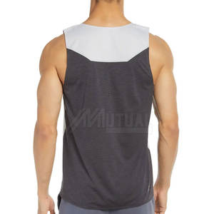 Camiseta sin mangas activa para hombre Camiseta de punto transpirable informal con estilo para gimnasio al mejor precio - Product Image 2