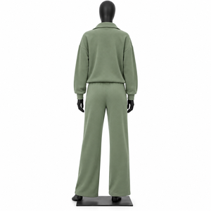 Conjunto Deportivo PASUXI para Mujer, Estampado Otoñal, Cintura Alta, Pantalones Anchos, Traje de 2 Piezas, Ecológico, Elástico en 4 Direcciones - Product Image 3