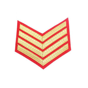 Vente en gros d'usine 2025 Patchs en tissu à motif rectangulaire brodé personnalisé élégant sans nickel Taille 2,5 cm-9 cm Chevrons - Product Image 4