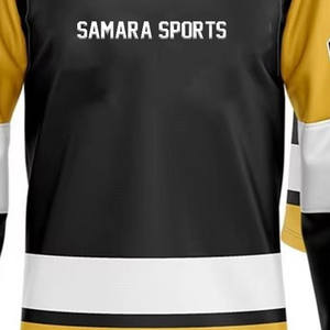 Logotipo personalizado sublimado impreso 100% malla de poliéster hombres mujeres en blanco práctica Hockey desgaste hockey sobre hielo Jersey camisas - Product Image 3