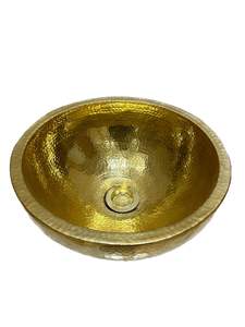 Évier en laiton de conception royale pour un intérieur de salle de bain grandiose, offrant une construction solide et une présence métallique élégante - Product Image 5