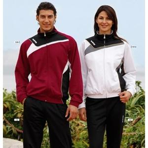 Trajes de chándal con cremallera hechos a medida Chaquetas de chándal largas tejidas y bordadas - Product Image 2