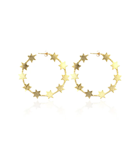 Pendiente redondo de latón de boda para mujer con forma elegante, diseño mordiente, calidad admirable al costo más bajo, diseño clásico - Product Image 1