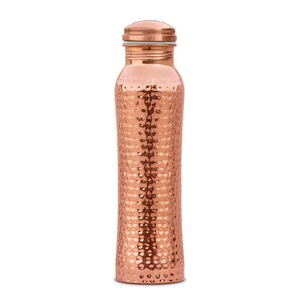 Wholesale Eco-Friendly Ayurveda Wellness Pure Copper <b>Water</b> <b>Bottle</b> Certified Health Benefits Low Price <b>Metal</b> Copper <b>Water</b> <b>Bottle</b> - Product Image 1