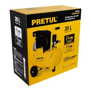 BOX 1 Compresseur lubrifié, 20L, 2-1/2HP, horizontal, 127V, PRETUL - Product Image 4