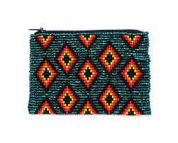 Porte-monnaie tendance brodé de perles, fait main, petit portefeuille, porte-monnaie ethnique, pochette à perles tribales - Product Image 2