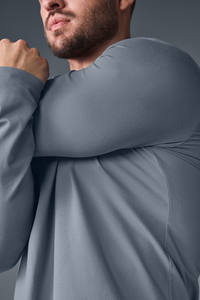 OEM Fabricante de logotipo personalizado Acero Gris Conquer Reform Manga larga Unisex Sudadera con capucha Algodón Mezclado Ligero Jersey Hombres Sudaderas con capucha - Product Image 4