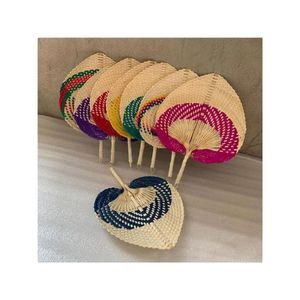 ไม้ไผ่งานแต่งงานพัดลมมือ Raffia พัดลมฤดูร้อนมือปาล์มผลิตภัณฑ์แฟชั่นแฟนมินิพัดลมมือการออกแบบแบบดั้งเดิม - Product Image 6