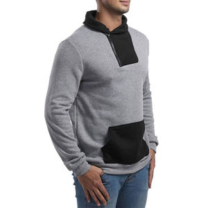 Sudaderas con capucha para hombre Fabricante de ropa personalizada Ropa de calle informal Jersey de moda Tops gruesos Algodón Poliéster Fleece Sudadera con capucha para hombre - Product Image 2