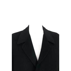 Cappotto corto da uomo con collo a rondine nero 2622